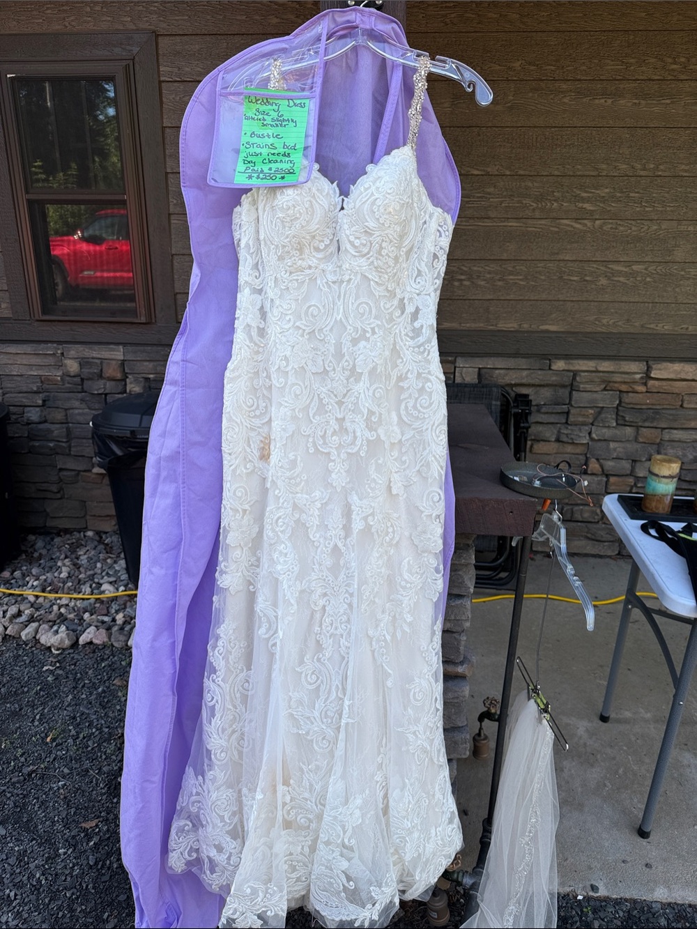 Lace Embellished Wedding Gown